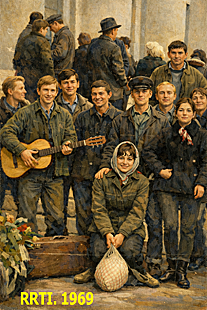 Students of the Ryazan Radio Engineering Institute Leaving for a Collective Farm to Help with the Potato Harvest, 1969