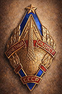 Badge Honored Radio Operator of the USSR