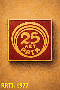 RRTI. Radio Engineering Institute - 25th Anniversary Badge. 1977