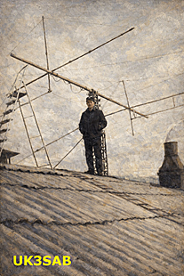 UK3SAB. RRTI. Antenna HB9CV. 1975