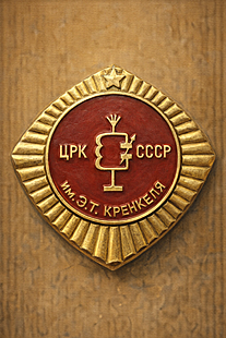 Soviet Badge Central Radio Club of the USSR Named after Ernst Krenkel
