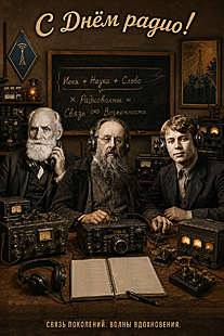 Radio Day. Pavlov Ivan, Ciolkovsky Konstantin, Esenin Sergei. ���� �����. ������ ����, ���������� ����������, ������ ������. ������