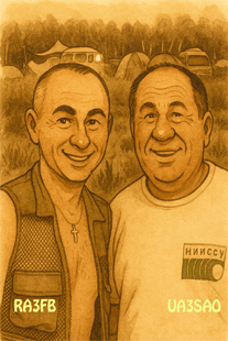 RA3FB Zamotaev Alex, UA3SAO Pravdyuk Anri